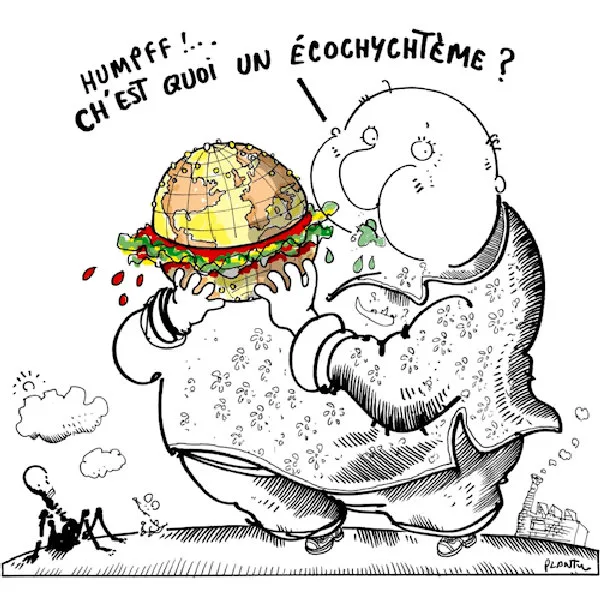 La Terre n’est PAS EXTENSIBLE. Les plus pauvres mourront de faim. Il est en effet impossible d'ajouter une rallonge à la table des milliards de convives
