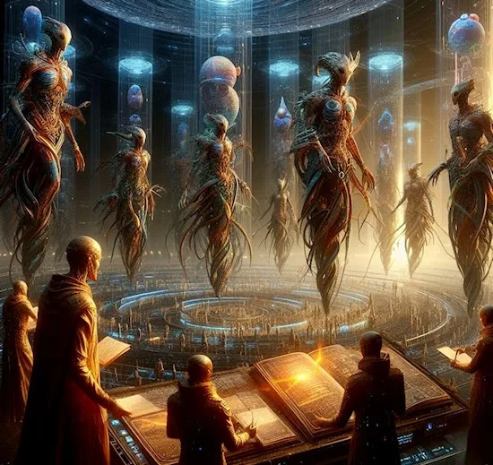 Image conçue par Intelligence Artificielle Générative - Réseau social gratuit Demain l'Homme, pour les amoureux de la Vie, ex Plateforme d'actualités SOS-planete, publication Web de l'association française Terre sacrée à but non lucratif
