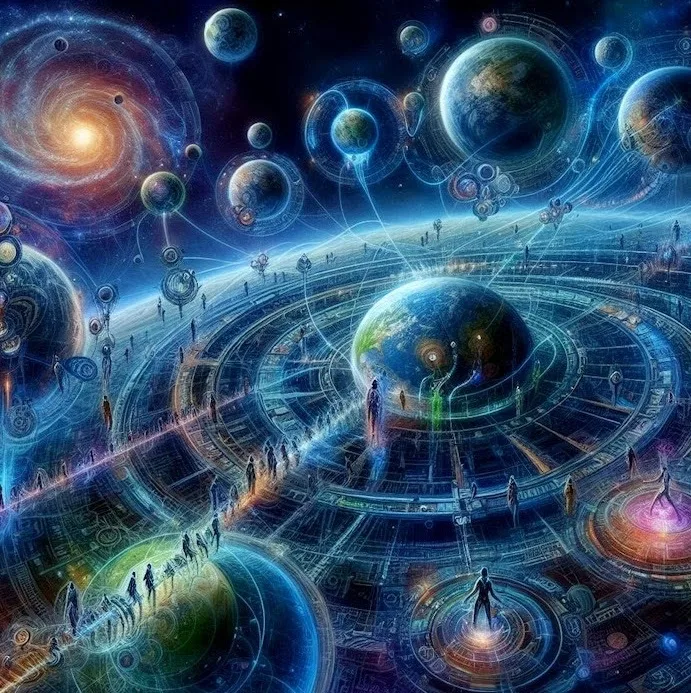 Image conçue par Intelligence Artificielle Générative - Réseau social gratuit Demain l'Homme, pour les amoureux de la Vie, ex Plateforme d'actualités SOS-planete, publication Web de l'association française Terre sacrée à but non lucratif