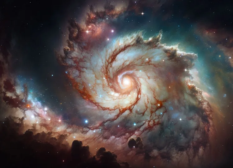 Galaxie spirale photographiée par James Webb- Réseau social gratuit Demain l'Homme, pour les amoureux de la Vie, ex Plateforme d'actualités SOS-planete, publication Web de l'association française Terre sacrée à but non lucratif