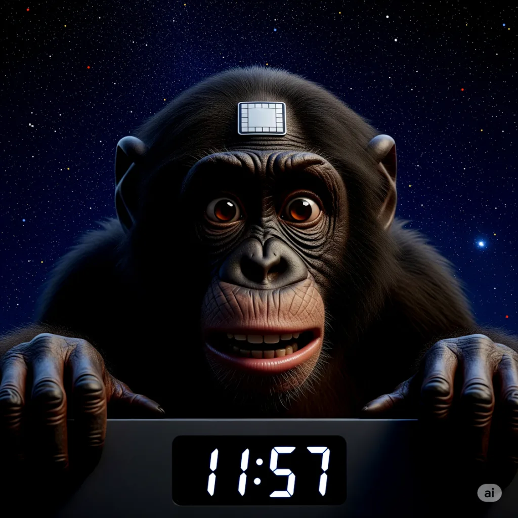 Bonobo pucé augmenté. Heure de l'Apocalypse - Demain l'Homme (ex SOS-planete) lutte contre la désinformation – Pas de Science sans Conscience! Pas d'écologie sans Justice sociale!